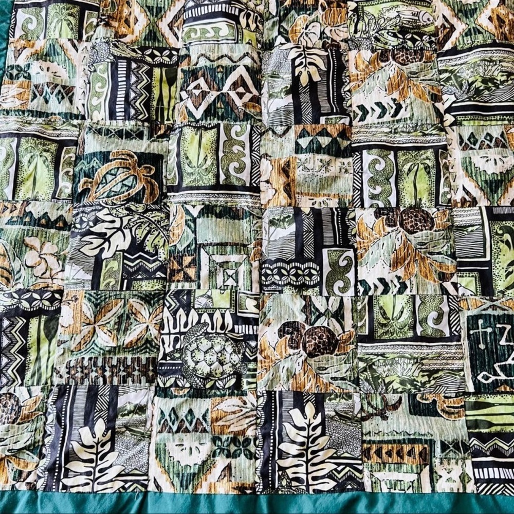 35”x36” Handmade Quilted Throw, Wall hanging Quilt, picnic quilt.